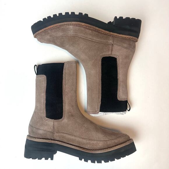 NEW Kaanas Women's Belgrade Chelsea Boots Suede Booties Brown Size 5 - Picture 8 of 10